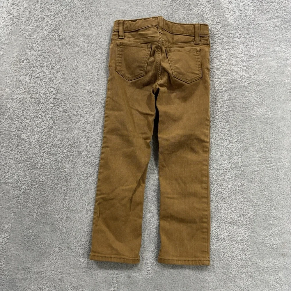 Old Navy Karate Skinny Jeans Boys 5T Adjustable Waist School Straight Leg Brown